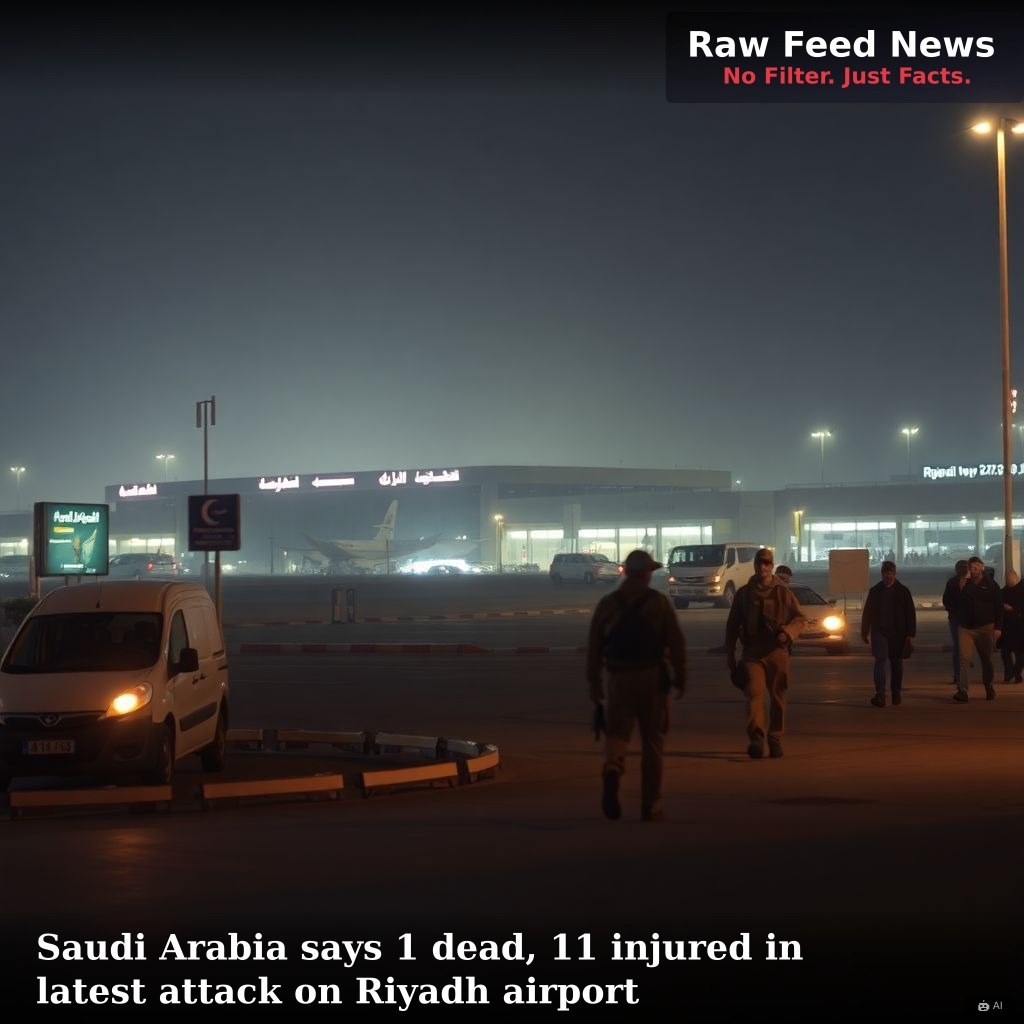 Saudi Arabia says 1 dead, 11 injured in latest attack on Riyadh airport
