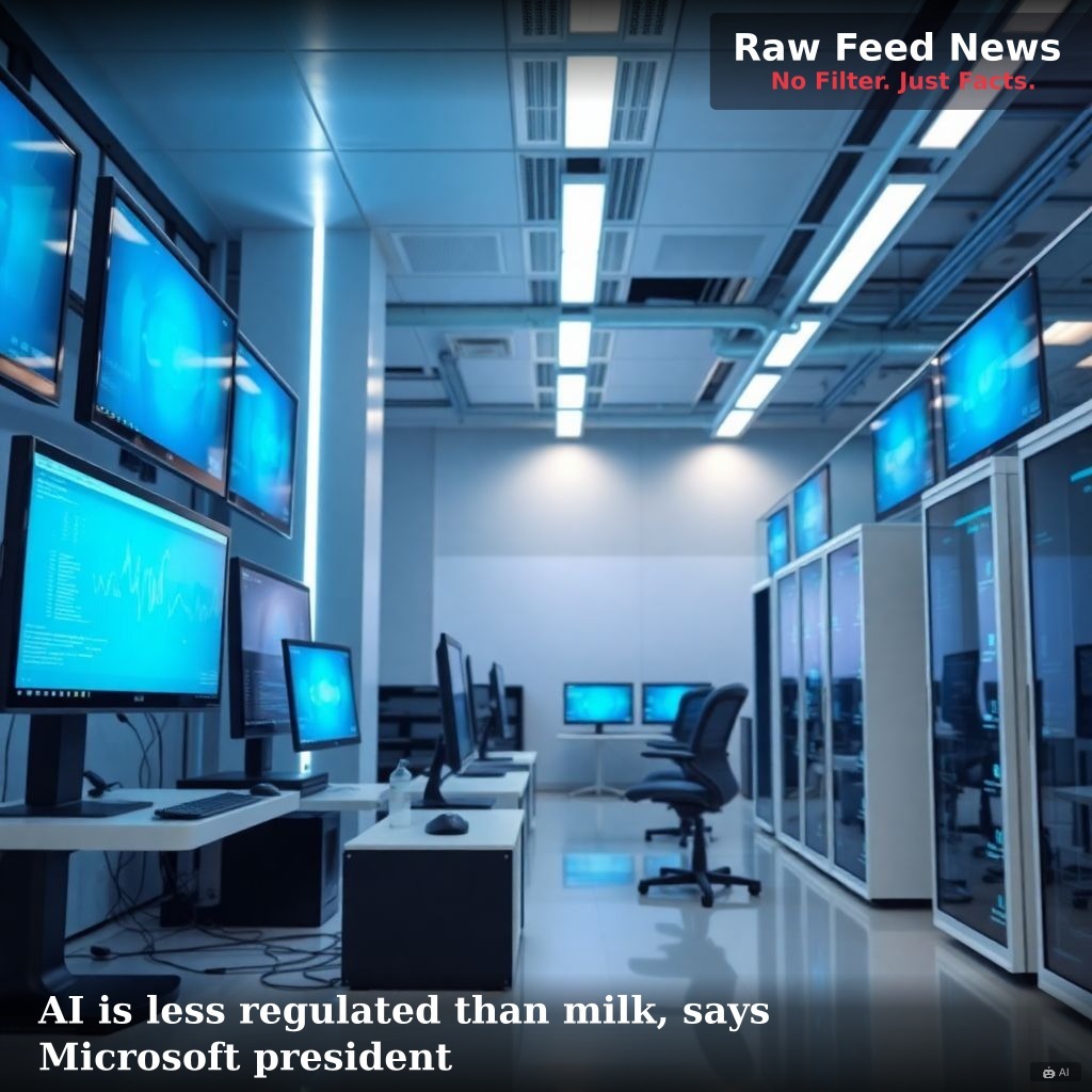 AI is less regulated than milk, says Microsoft president