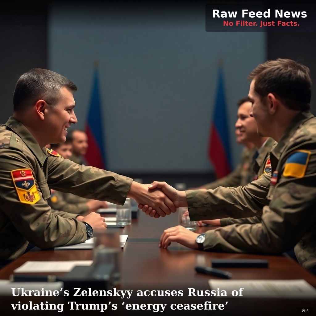 Ukraine’s Zelenskyy accuses Russia of violating Trump’s ‘energy ceasefire’