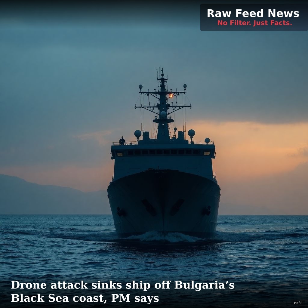 Drone attack sinks ship off Bulgaria’s Black Sea coast, PM says