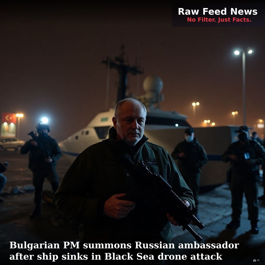 Bulgarian PM summons Russian ambassador after ship sinks in Black Sea drone attack