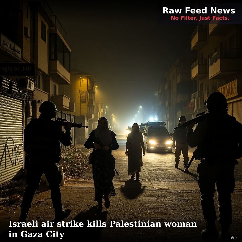 Israeli air strike kills Palestinian woman in Gaza City