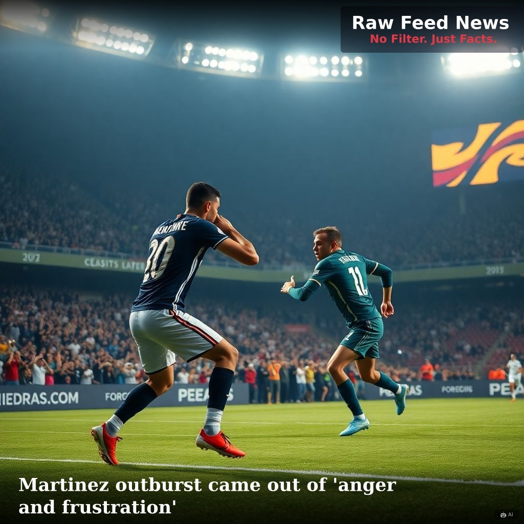 Martinez outburst came out of 'anger and frustration'