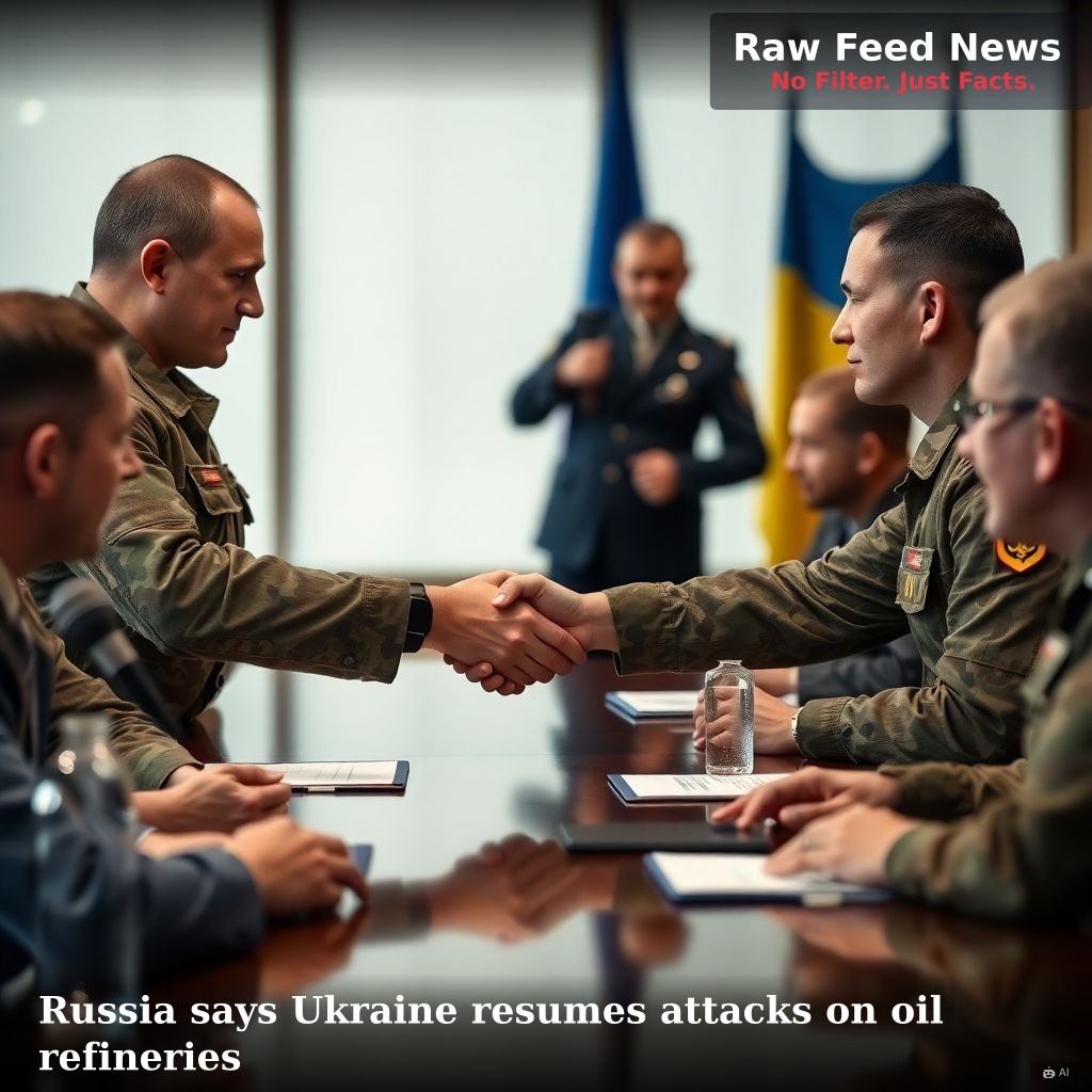 Russia says Ukraine resumes attacks on oil refineries