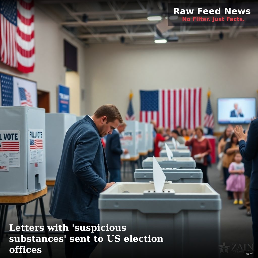 Letters with 'suspicious substances' sent to US election offices