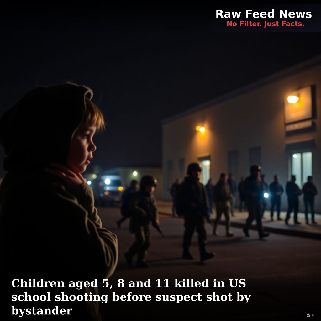 Children aged 5, 8 and 11 killed in US school shooting before suspect shot by bystander