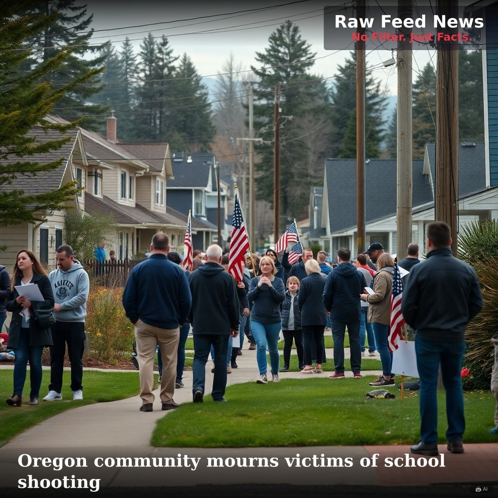 Oregon community mourns victims of school shooting