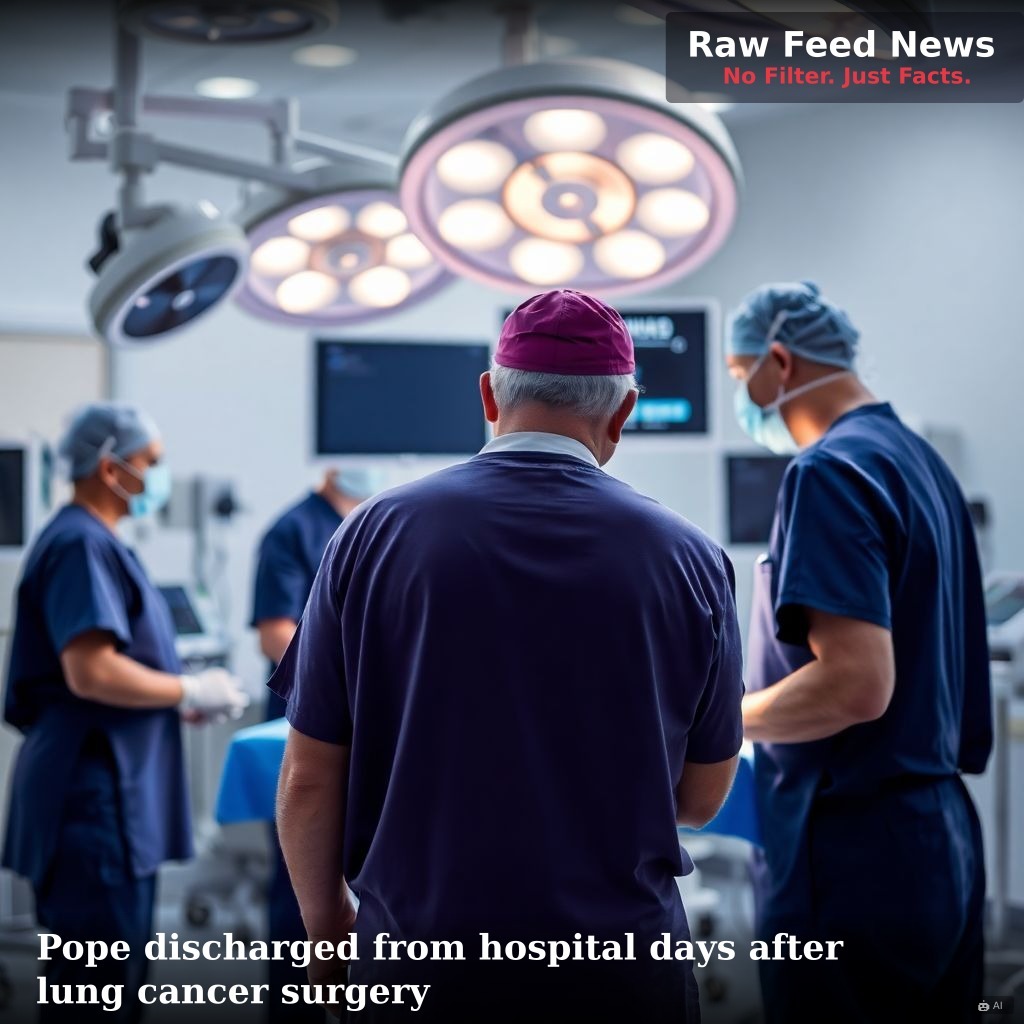 Pope discharged from hospital days after lung cancer surgery