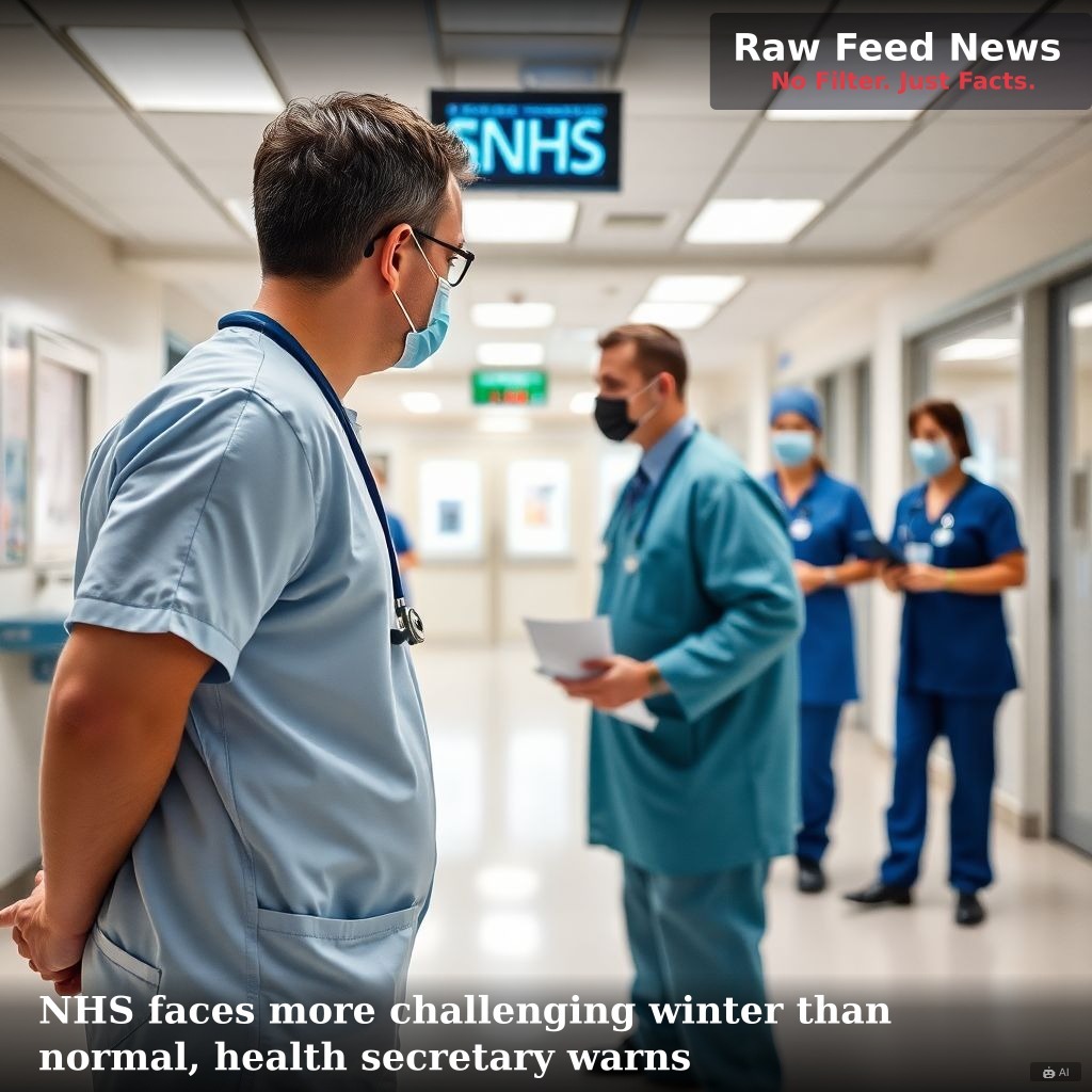 NHS faces more challenging winter than normal, health secretary warns