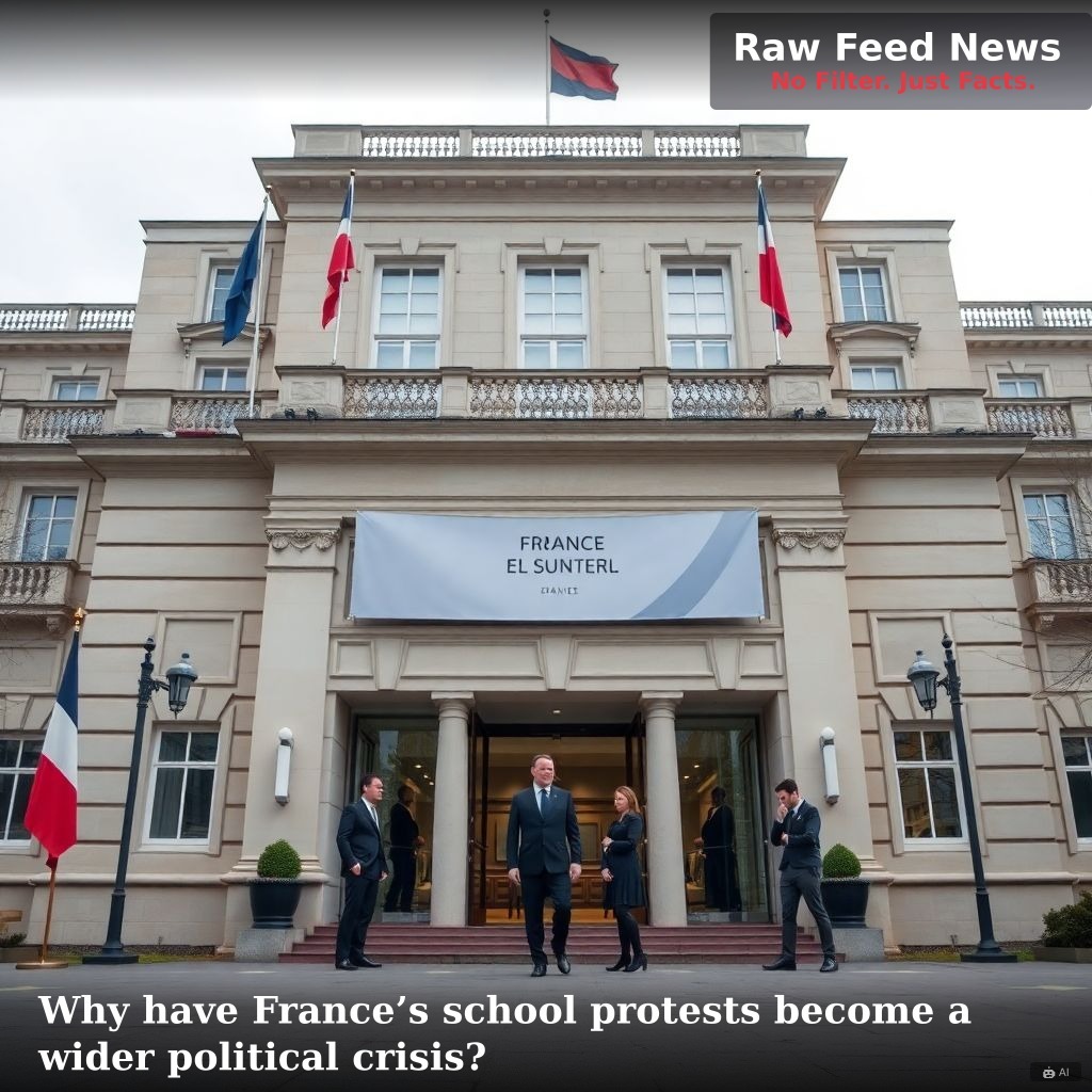 Why have France’s school protests become a wider political crisis?