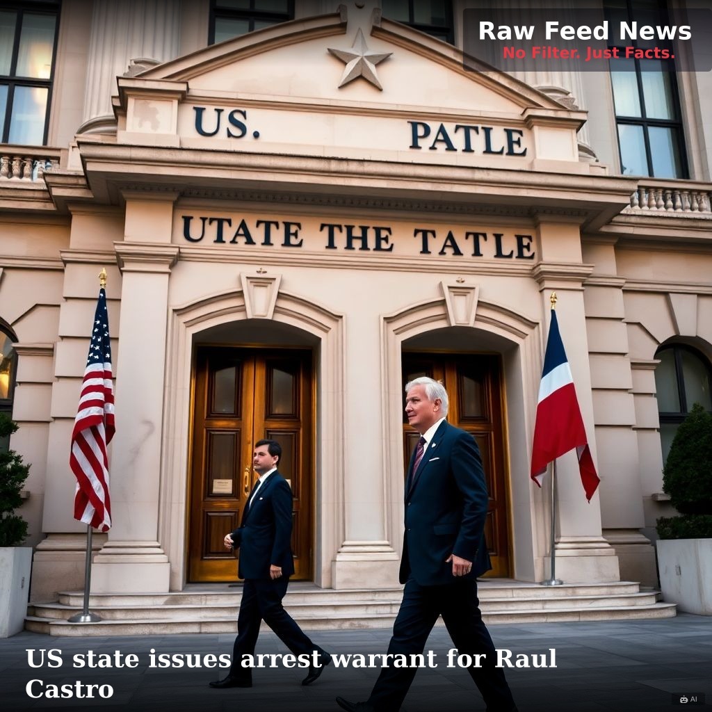 US state issues arrest warrant for Raul Castro