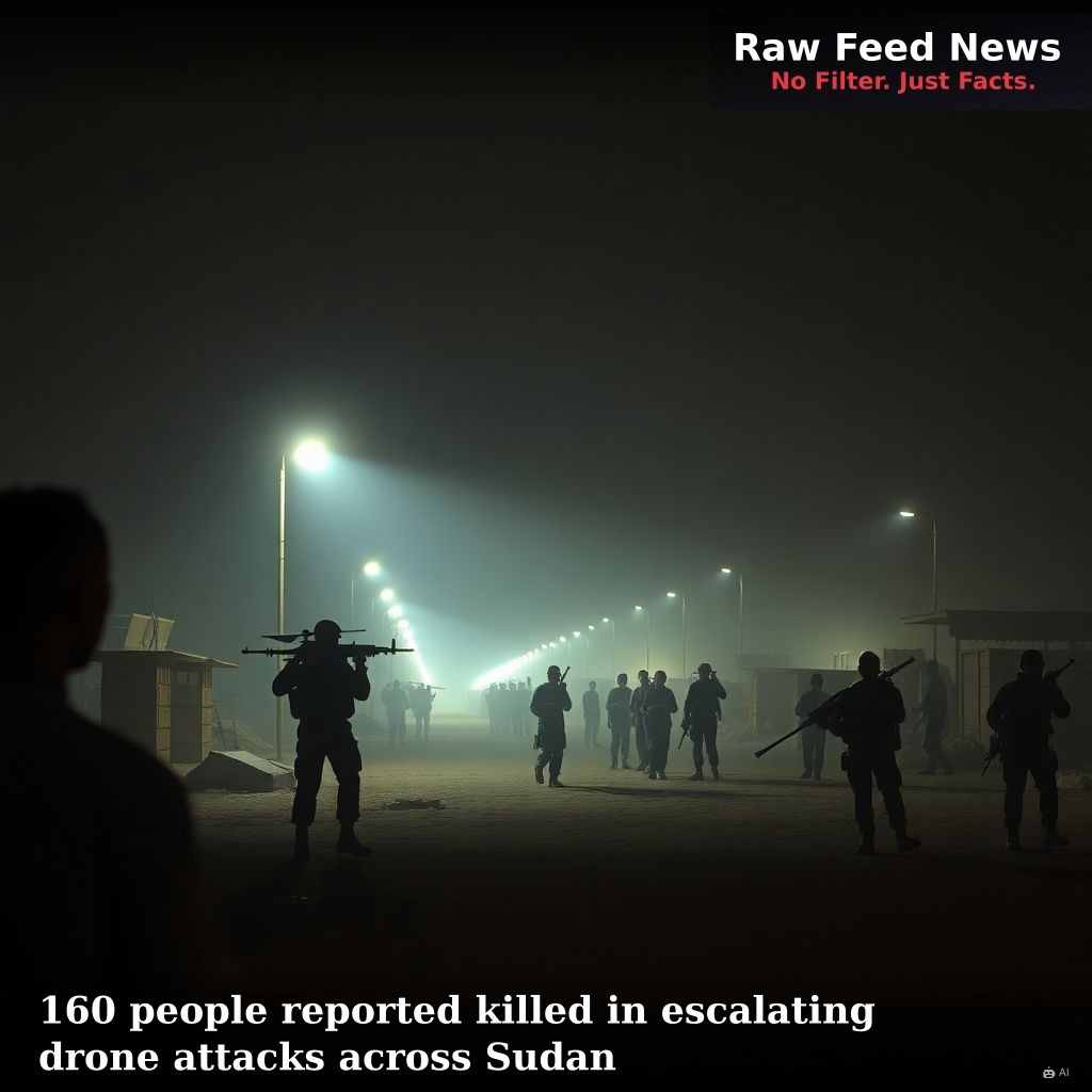 160 people reported killed in escalating drone attacks across Sudan