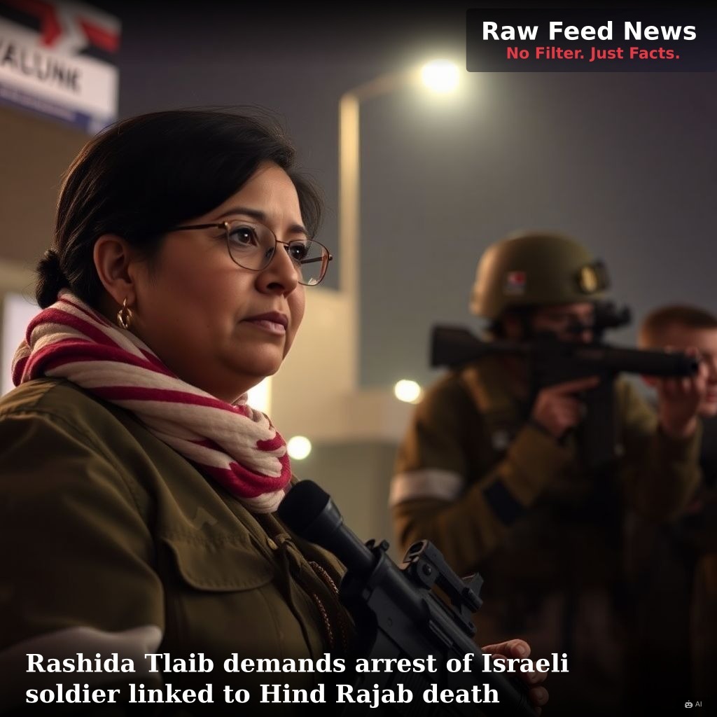 Rashida Tlaib demands arrest of Israeli soldier linked to Hind Rajab death