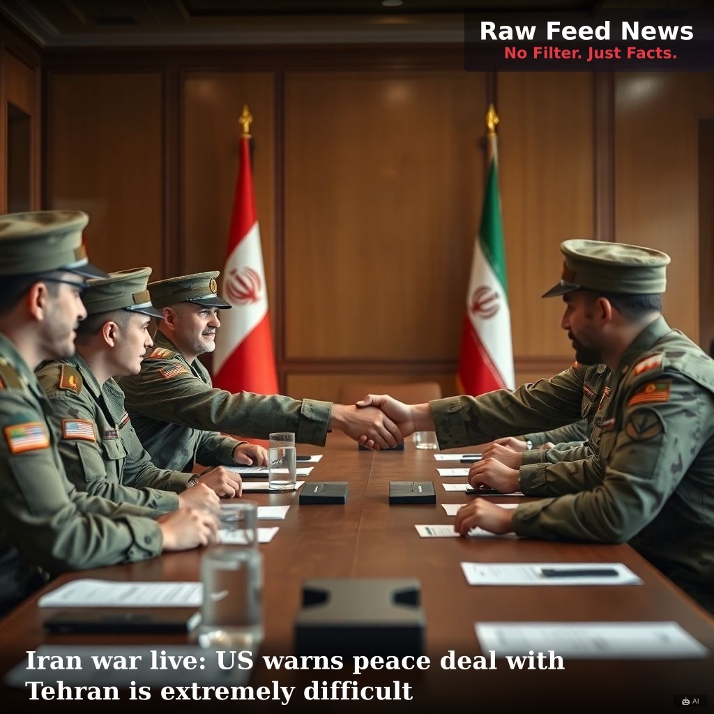 Iran war live: US warns peace deal with Tehran is extremely difficult