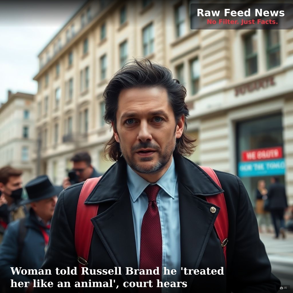 Woman told Russell Brand he 'treated her like an animal', court hears