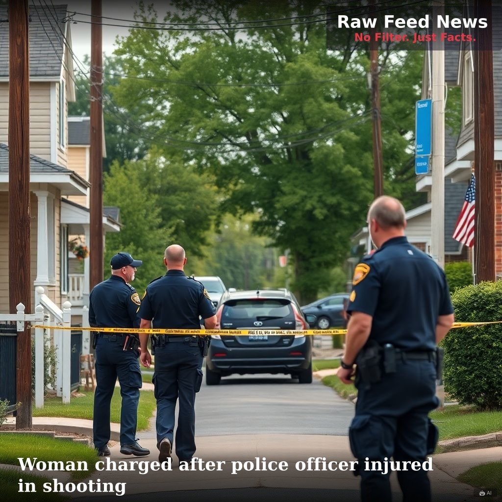 Woman charged after police officer injured in shooting