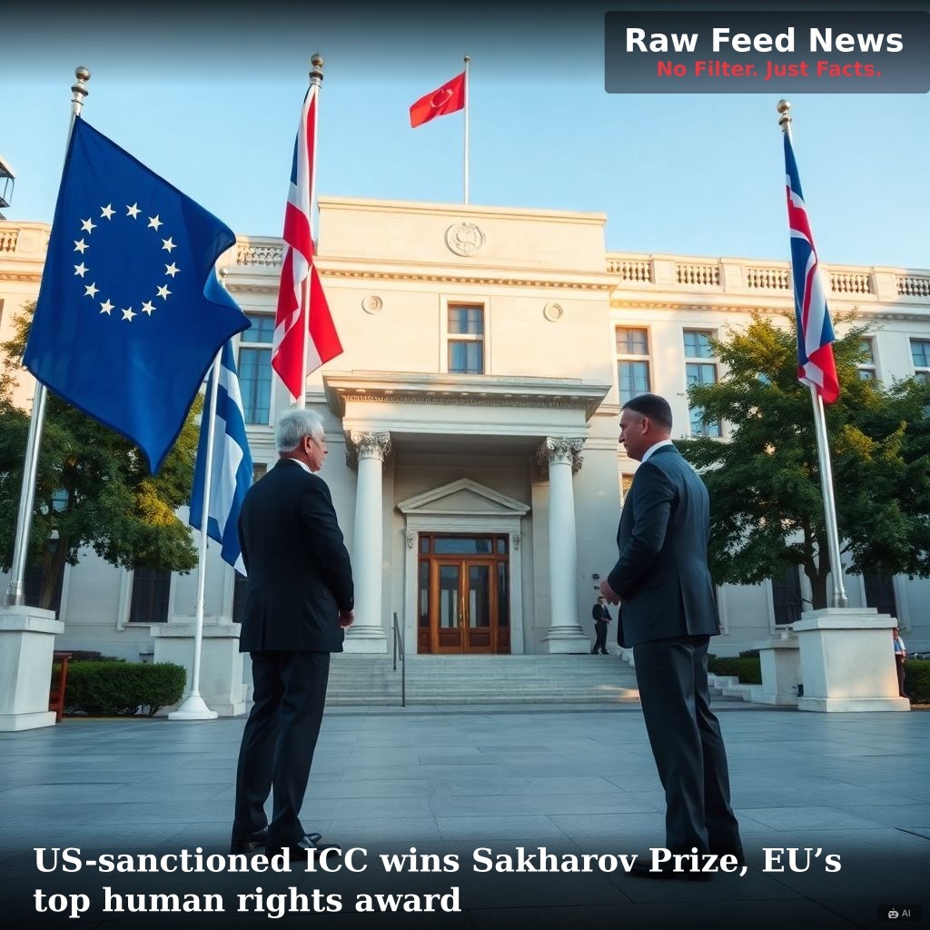 US-sanctioned ICC wins Sakharov Prize, EU’s top human rights award