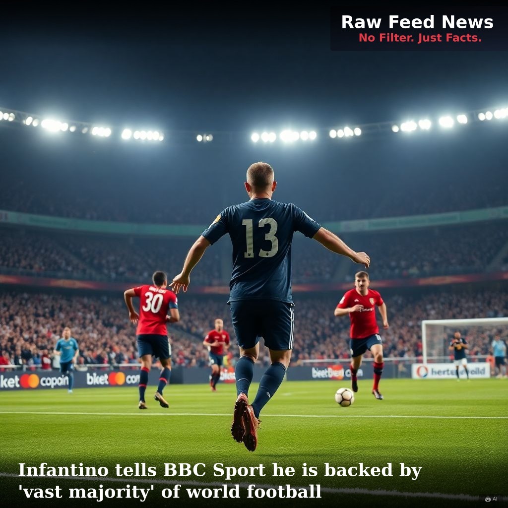 Infantino tells BBC Sport he is backed by 'vast majority' of world football