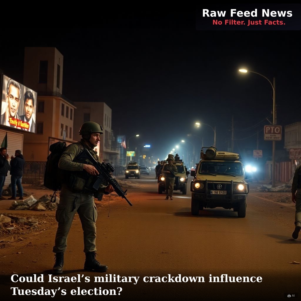 Could Israel’s military crackdown influence Tuesday’s election?