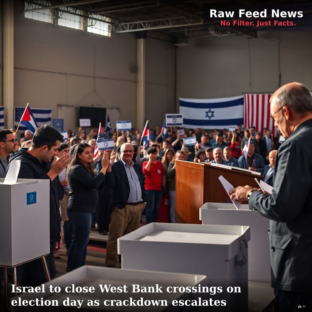 Israel to close West Bank crossings on election day as crackdown escalates