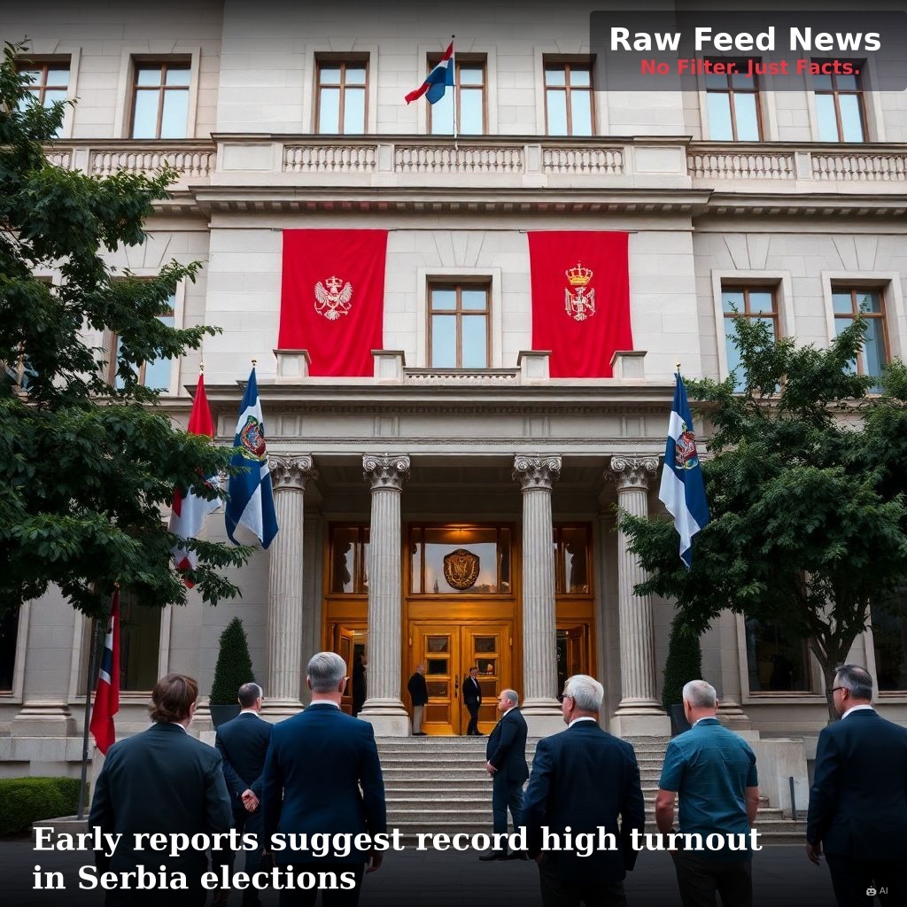 Early reports suggest record high turnout in Serbia elections
