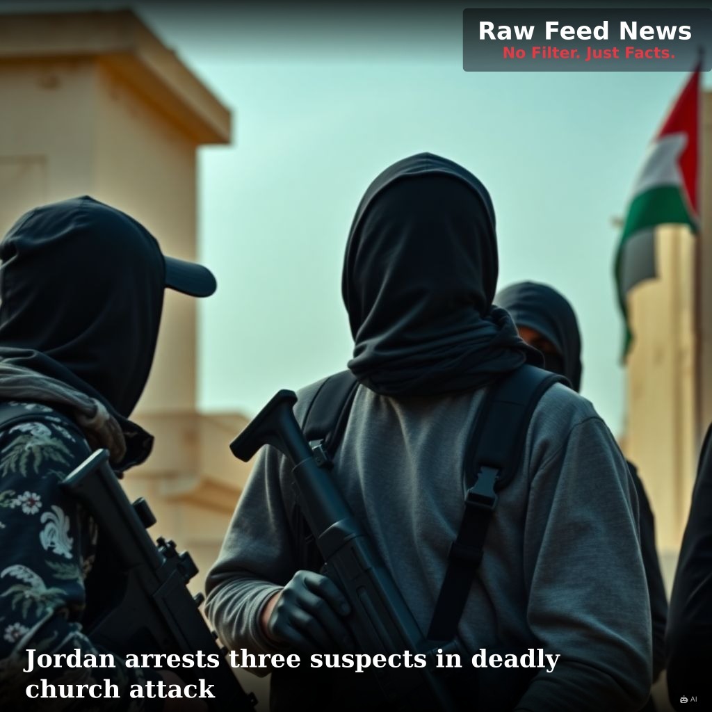 Jordan arrests three suspects in deadly church attack