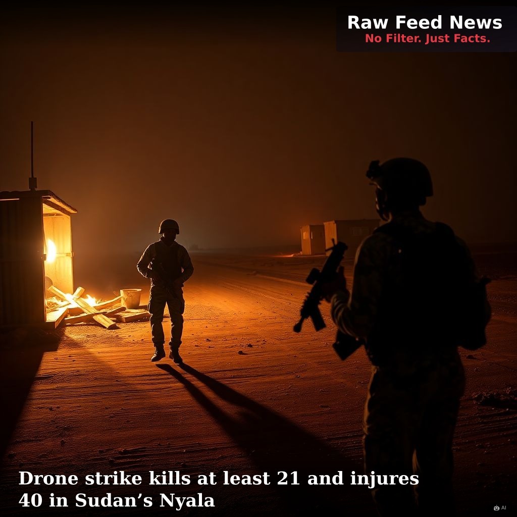Drone strike kills at least 21 and injures 40 in Sudan’s Nyala