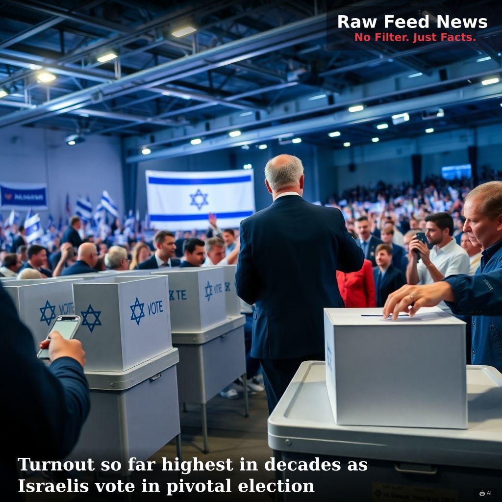 Turnout so far highest in decades as Israelis vote in pivotal election