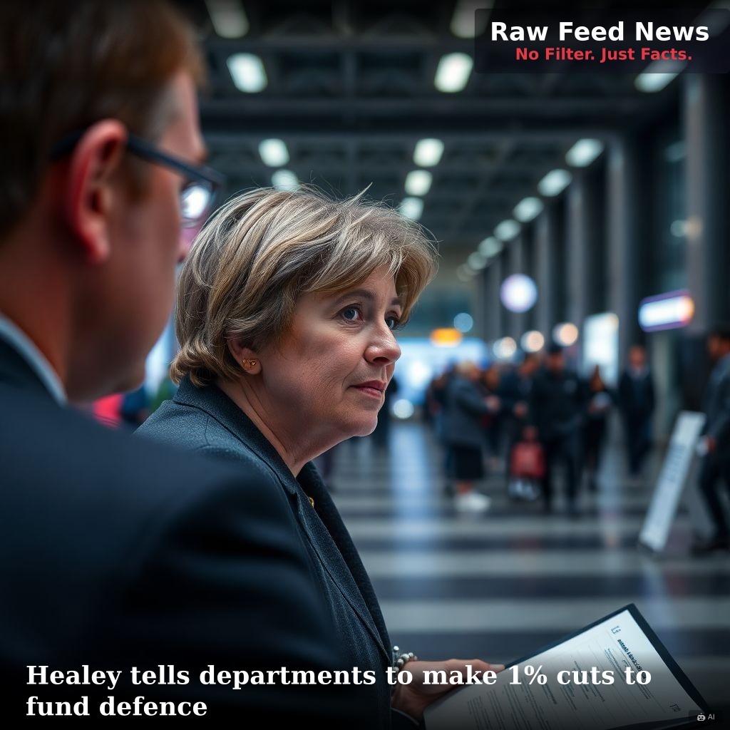 Healey tells departments to make 1% cuts to fund defence