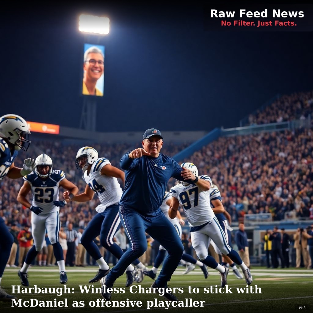 Harbaugh: Winless Chargers to stick with McDaniel as offensive playcaller