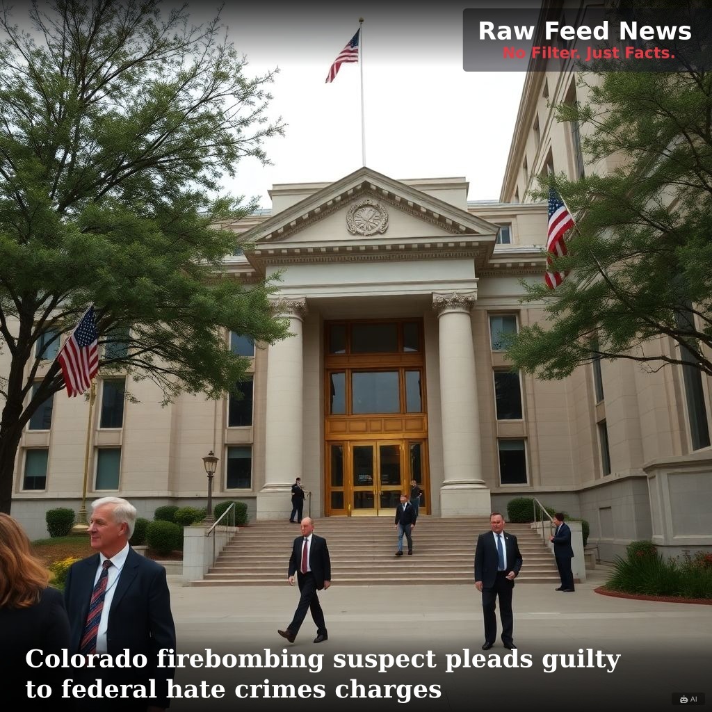 Colorado firebombing suspect pleads guilty to federal hate crimes charges