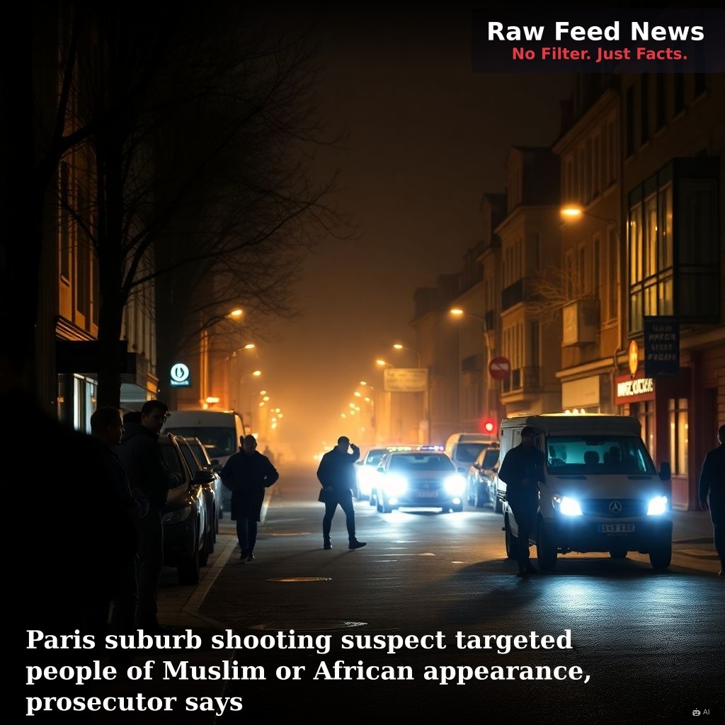 Paris suburb shooting suspect targeted people of Muslim or African appearance, prosecutor says