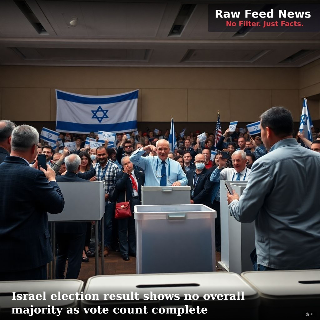 Israel election result shows no overall majority as vote count complete