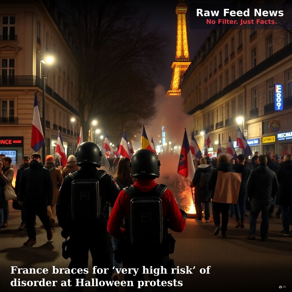 France braces for ‘very high risk’ of disorder at Halloween protests