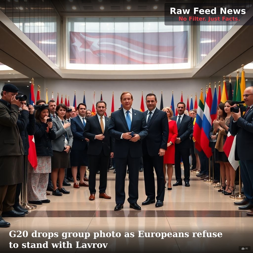 G20 drops group photo as Europeans refuse to stand with Lavrov