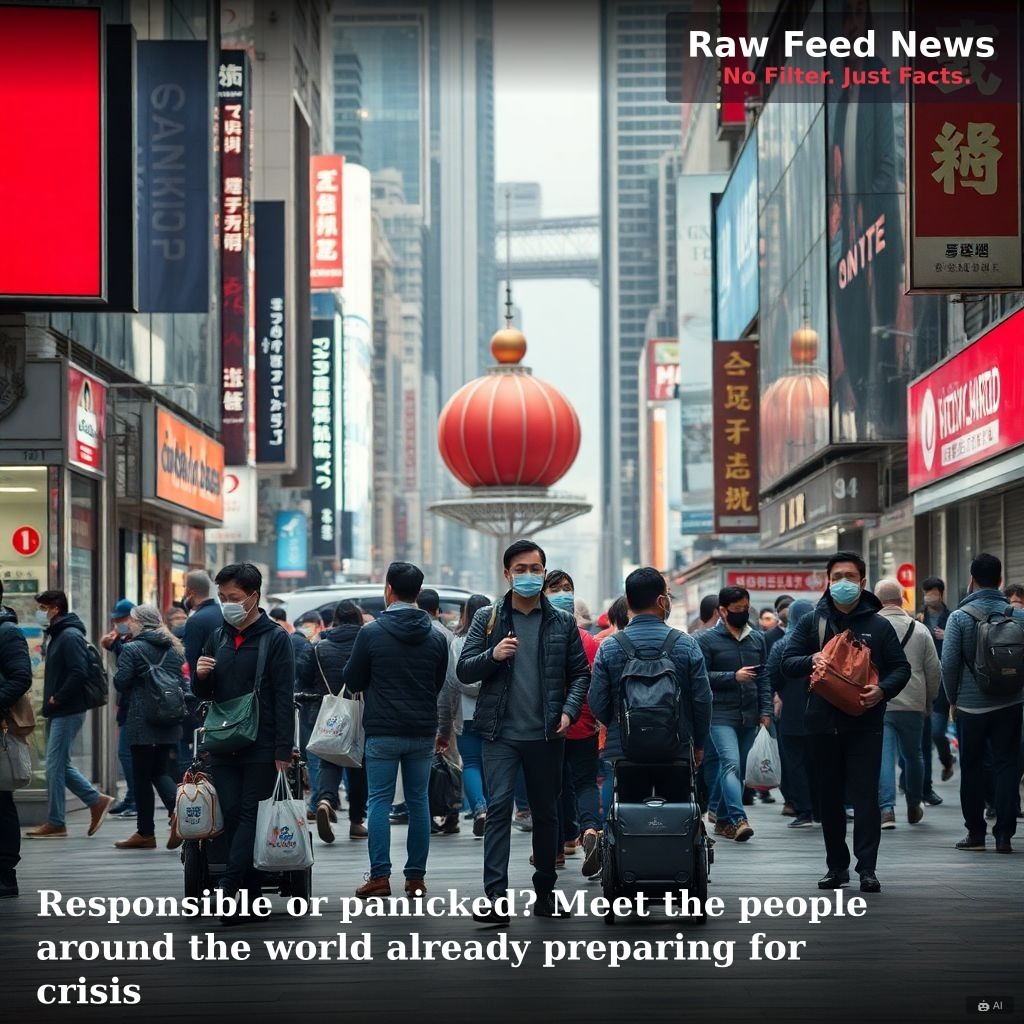 Responsible or panicked? Meet the people around the world already preparing for crisis
