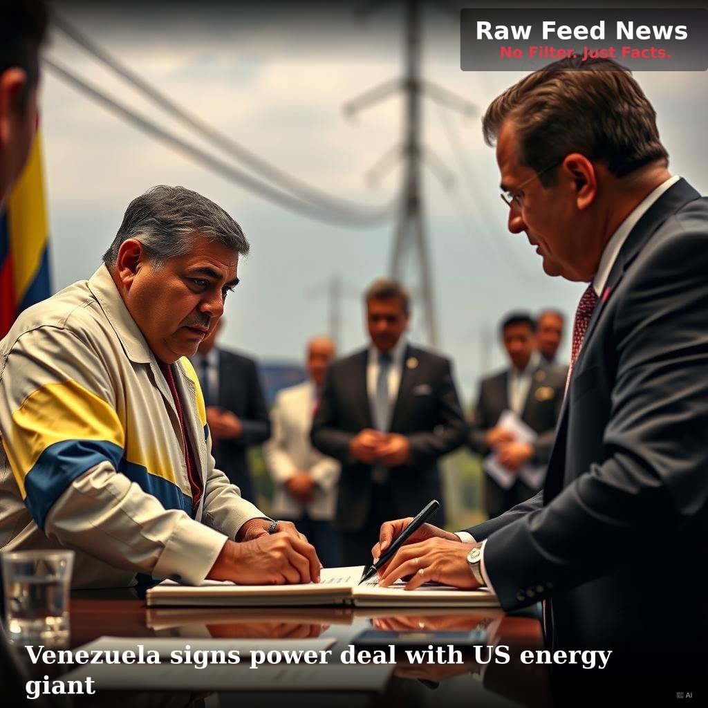 Venezuela signs power deal with US energy giant